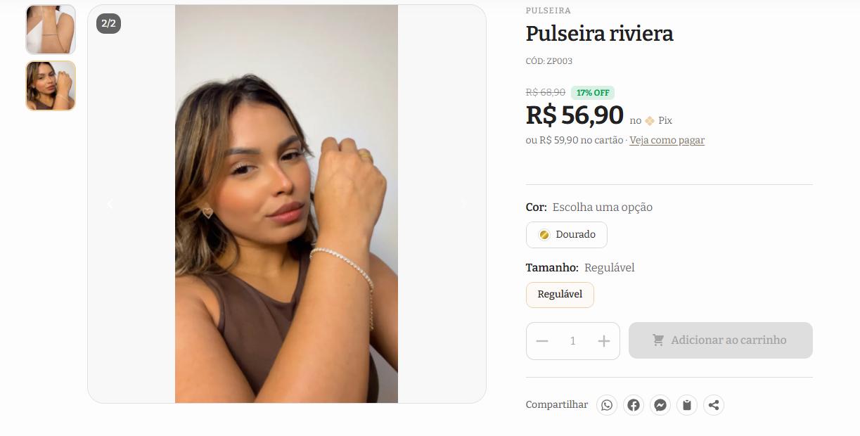 Tornozeleira Mini Coração